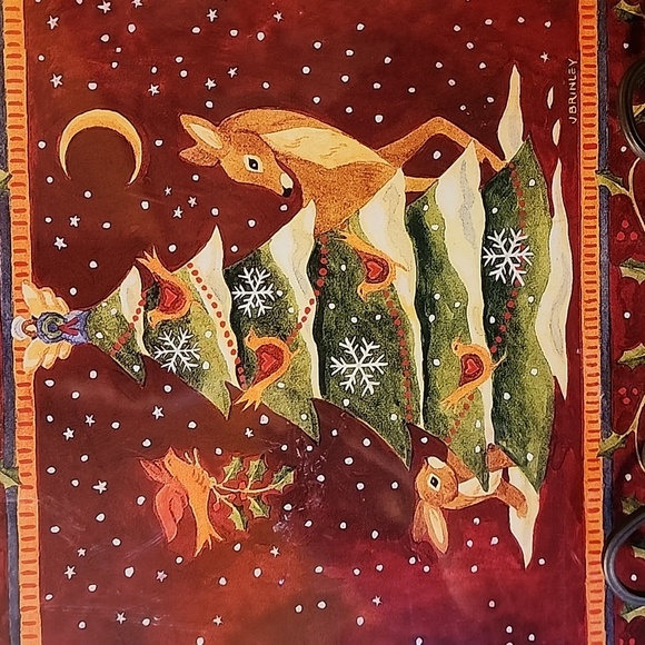 Christmas cork-backed placemat 16" L X 10.5" W - Picture 2 of 6